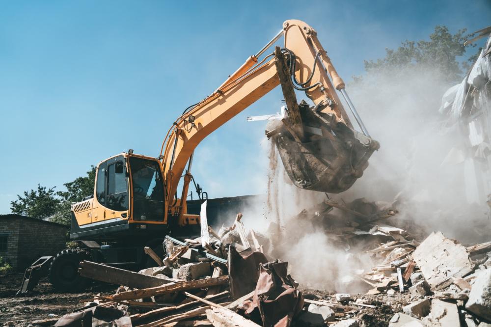 Démolition près de Preignac