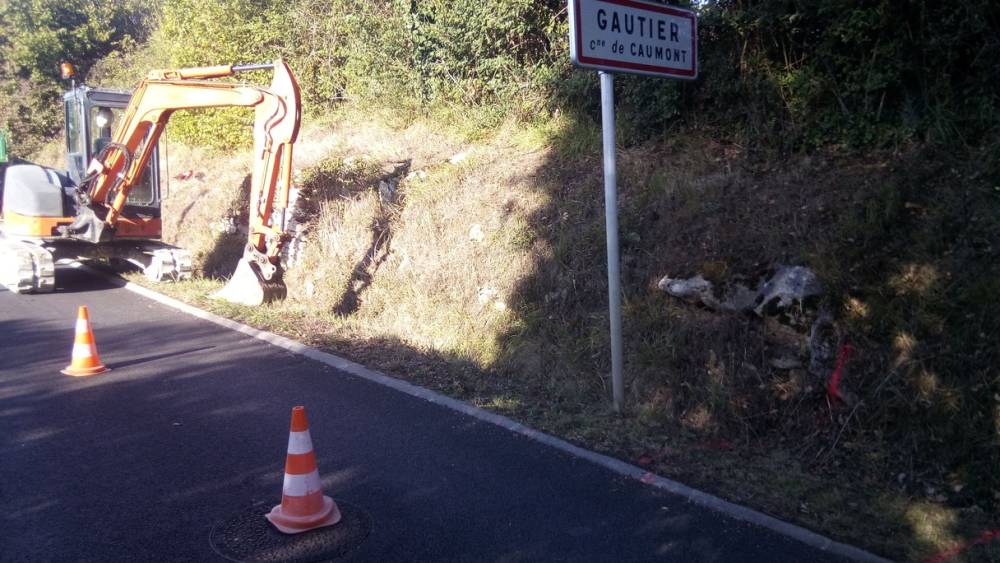 accès chantier dans un talus (1)